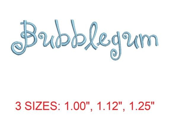 Bubblegum Font: A Craft Fair-Ready Embroidery Design