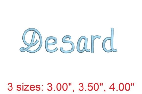 Desard: A Soft, Elegant Embroidery Font for Meaningful Gifts
