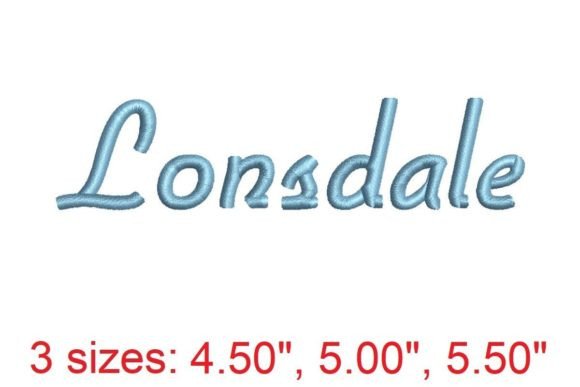 Lonsdale Embroidery Font