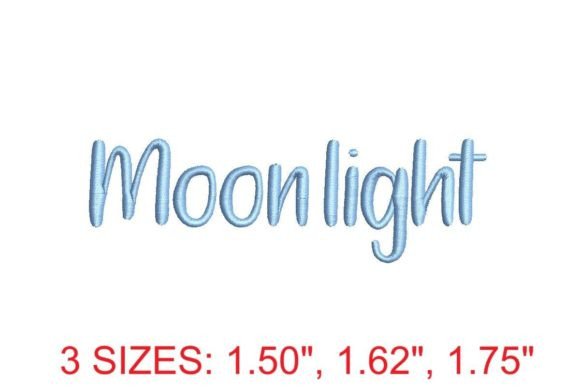 Moonlight Embroidery Font: Elegant & Seasonal