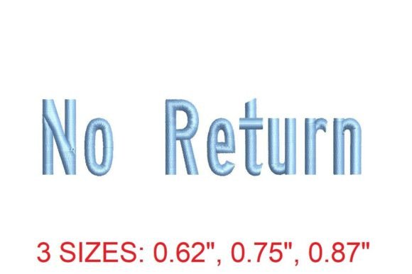 No Return Font: A Seasonal Embroidery Designer’s Review