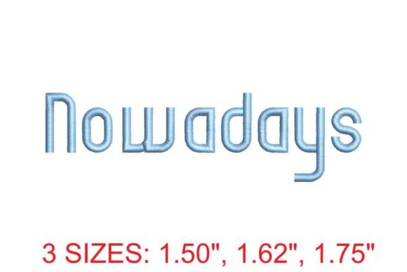 Nowadays Font: Soft, Sweet & Stitch-Ready