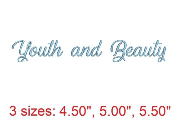 Youth and Beauty Embroidery Font Review